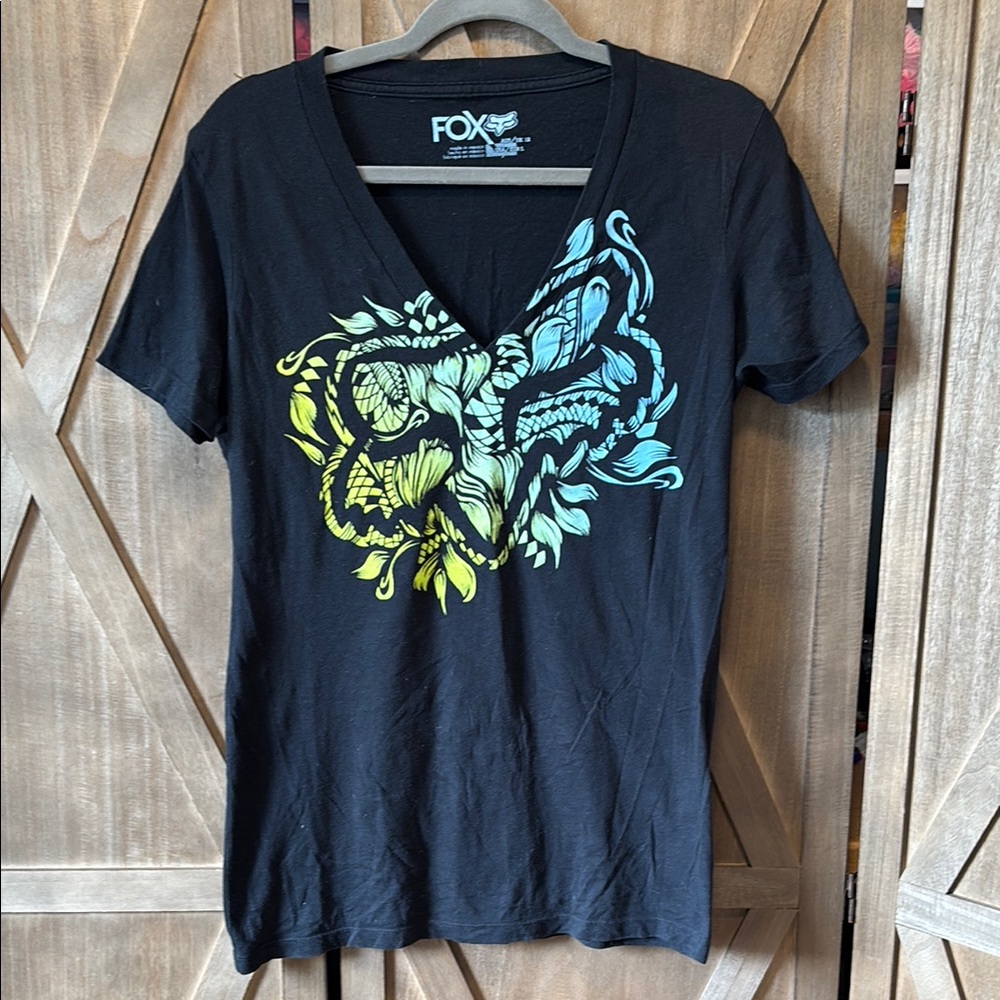 Fox Racing Women's Black Graphic Tee Large